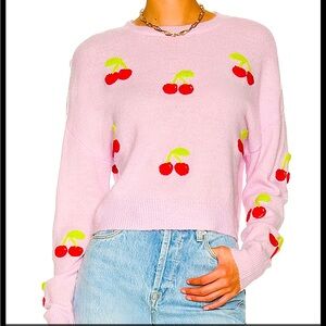 BB Dakota Cherry You Up Pink Sweater 🍒 Small